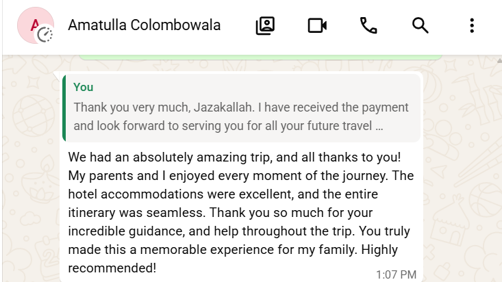 Amatullah client review