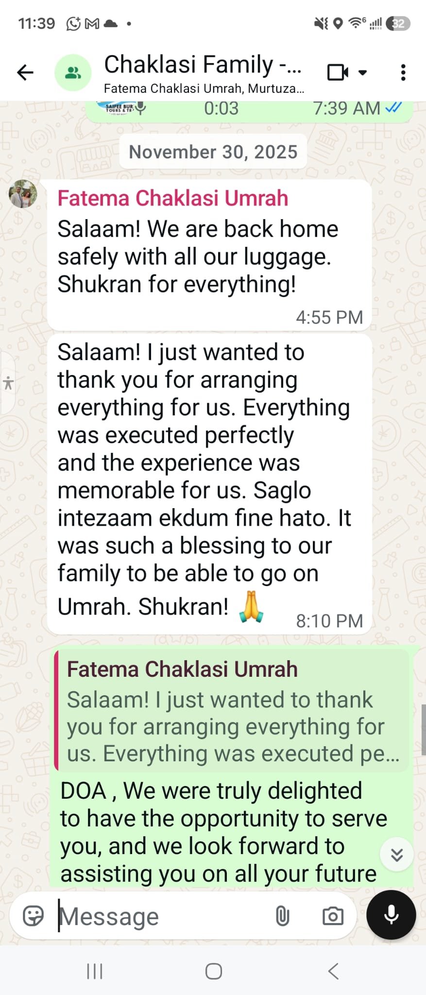 Chaklasi family review part 2